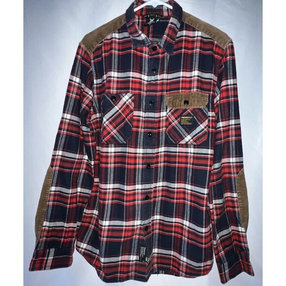 FINGERCROXX Military Gear Button Down Flannel Shirt Mens Size XL - Picture 1 of 7